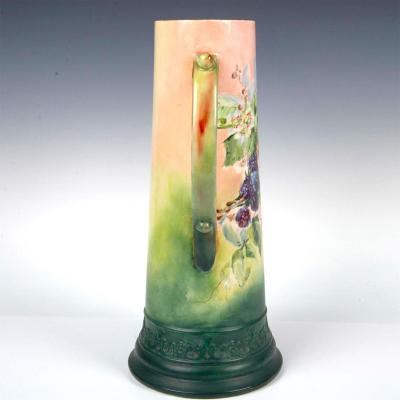 American Belleek Porcelain Tall Tankard Blackberry