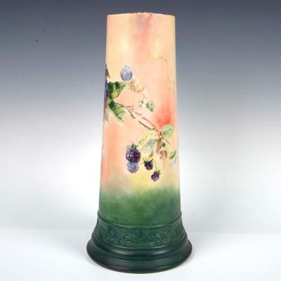 American Belleek Porcelain Tall Tankard Blackberry