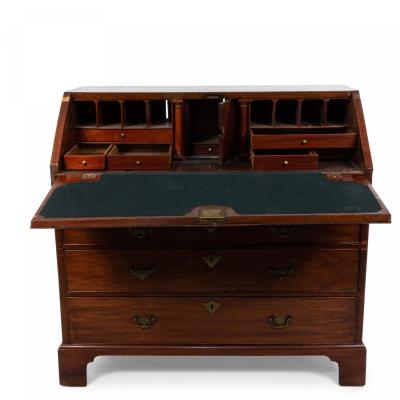 American Block Front Dropdown Mahogany Secretary Desk