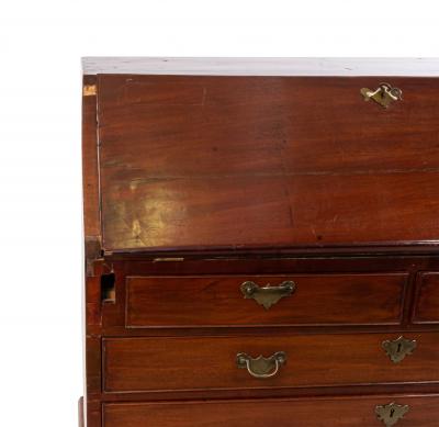 American Block Front Dropdown Mahogany Secretary Desk