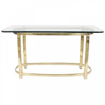 American Brass and Glass Center Table
