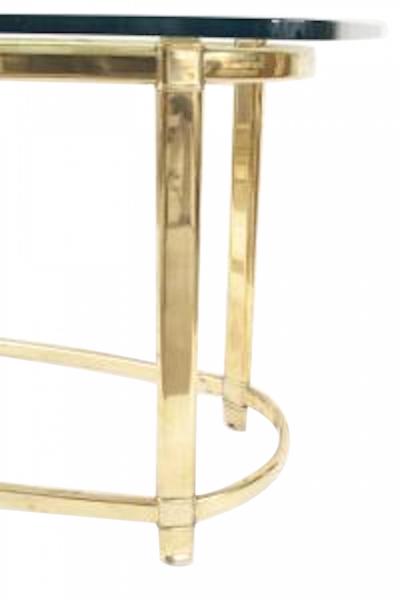 American Brass and Glass Center Table