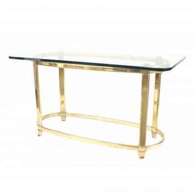 American Brass and Glass Center Table
