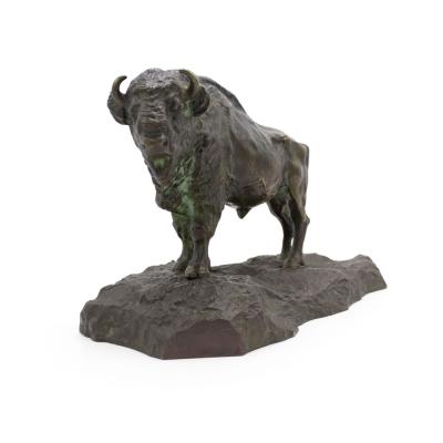 American Bronze Buffalo Figure