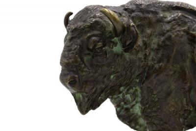American Bronze Buffalo Figure