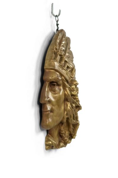 American Bronze Indian Head Wall Plaque