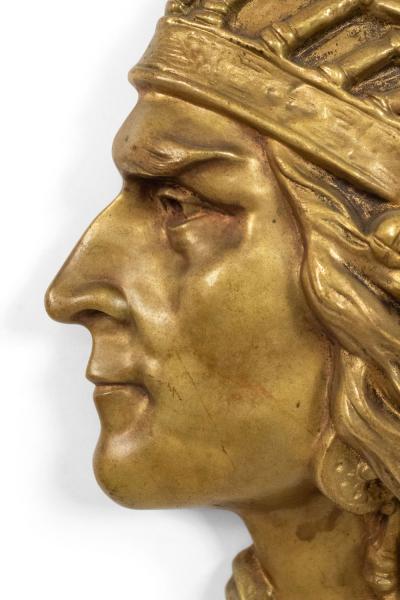 American Bronze Indian Head Wall Plaque