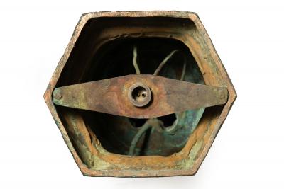 American Bronze Sculpture Fountain Baby Duck Edith Barretto Parsons 41 H