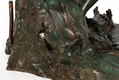 American Bronze Sculpture Fountain Undine 1914 by Edward Berge