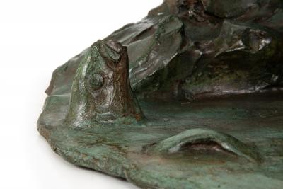 American Bronze Sculpture Fountain Undine 1914 by Edward Berge