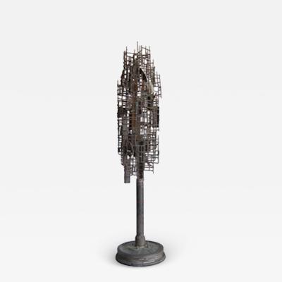 American Brutalist Iron Sculpture