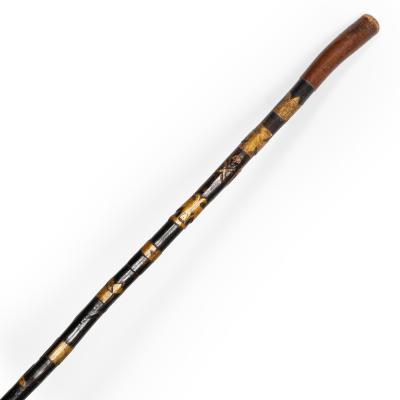 American Carved Folk Art Masonic Walking Stick Cane