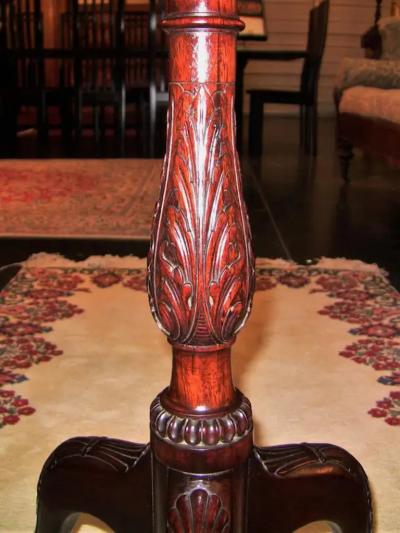American Chinese Chippendale Tripod Tilt Top Table Co of Master Craftsmen