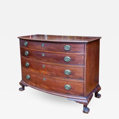 American Chippendale Bow Front Chest of Drawers Salem Circa 1770