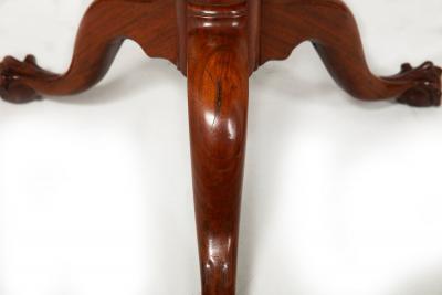 American Chippendale Carved Tilt Top Ball and Claw Tea Table ca 1770