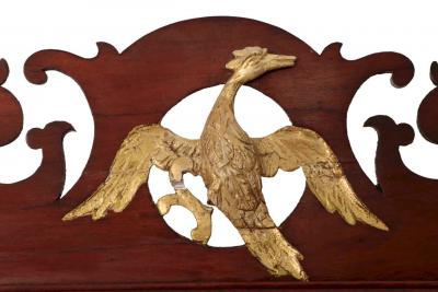 American Chippendale Mahogany Shaving Mirror circa 1790