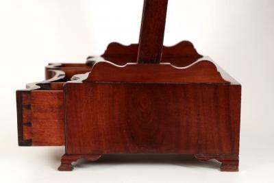 American Chippendale Mahogany Shaving Mirror circa 1790