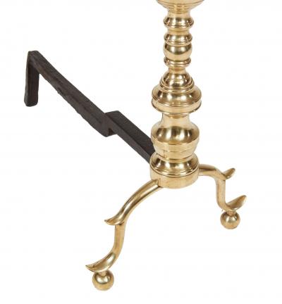 American Classical Brass Andirons
