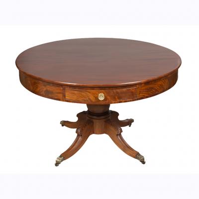 American Classical Mahogany Drum Table