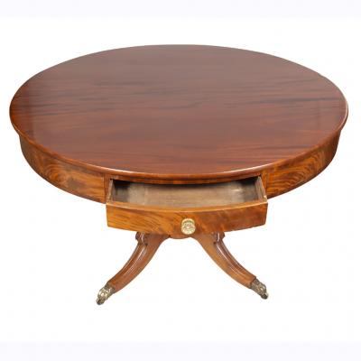 American Classical Mahogany Drum Table