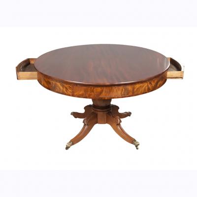 American Classical Mahogany Drum Table