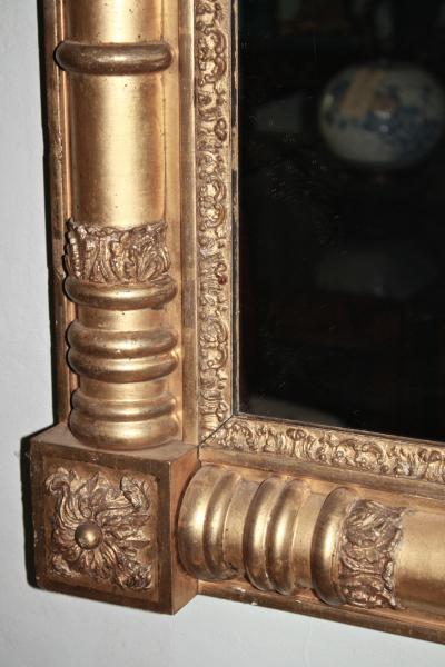 American Classical Pier or Overmantle Mirror