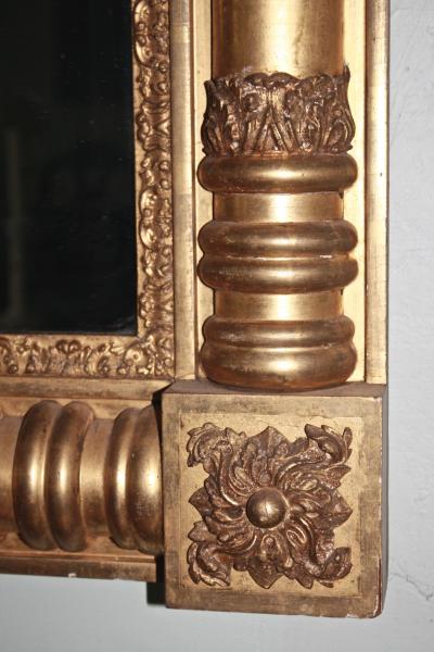 American Classical Pier or Overmantle Mirror