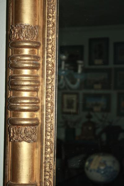 American Classical Pier or Overmantle Mirror