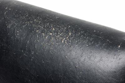 American Conetemporary Sabored Leg Black Slipper Chair