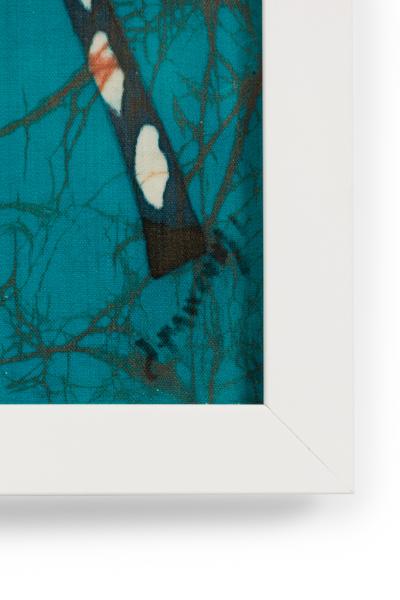 American Contemporary Abstract Painting of a Black and White Polka Dot Giraffe