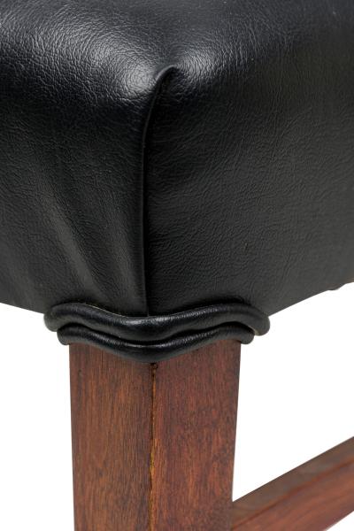 American Contemporary Black Leather Side Chair