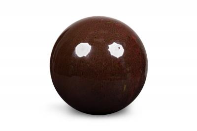 American Contemporary Brown Ceramic Sphere