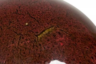 American Contemporary Brown Ceramic Sphere
