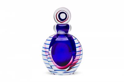 American Contemporary Colored Crystal Perfume Bottle