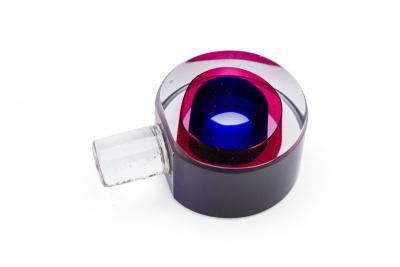 American Contemporary Colored Crystal Perfume Bottle
