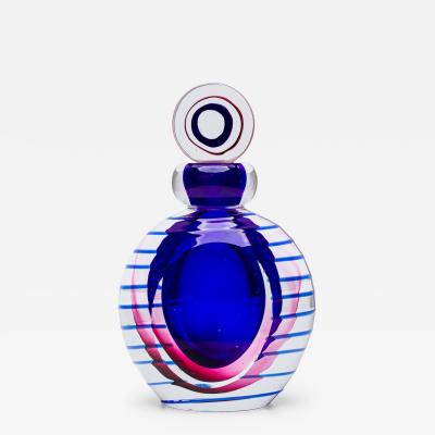 American Contemporary Colored Crystal Perfume Bottle