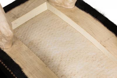 American Contemporary Custom Made Horse Leg Saddle Stool Bench