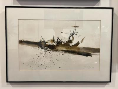 American Contemporary Ed Eller watercolor goauche on Painting