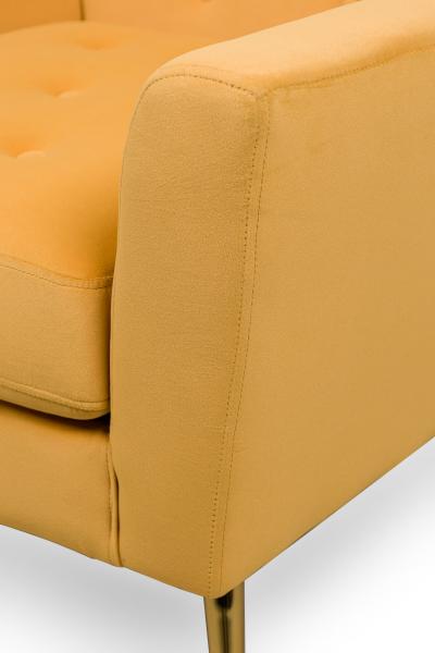 American Contemporary Mustard Yellow Velvet Chairs