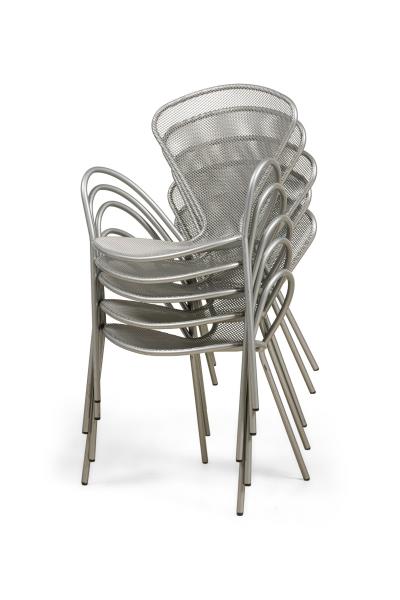 American Contemporary Steel Mesh Stackable Chairs