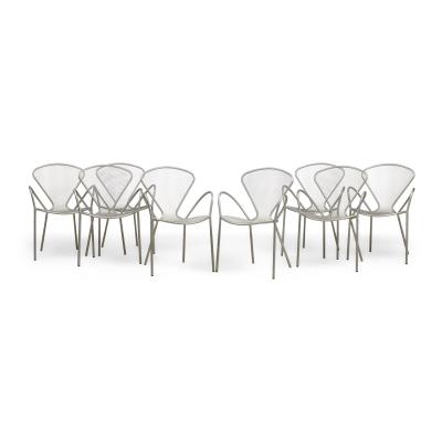 American Contemporary Steel Mesh Stackable Chairs