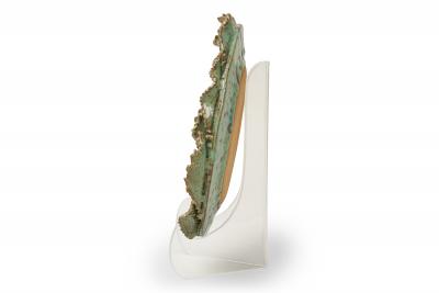 American Contemporary Stoneware Foliated Plate