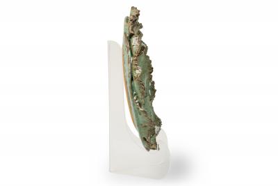 American Contemporary Stoneware Foliated Plate