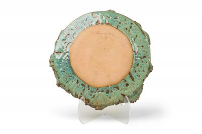 American Contemporary Stoneware Foliated Plate
