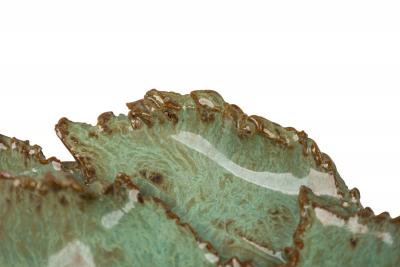American Contemporary Stoneware Foliated Plate