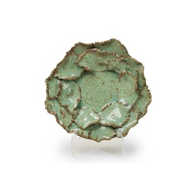 American Contemporary Stoneware Foliated Plate