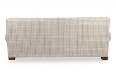 American Contemporary Three Seat Sofa With Rolled Arms