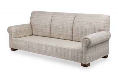 American Contemporary Three Seat Sofa With Rolled Arms