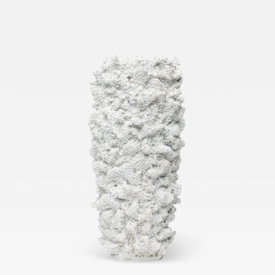 American Contemporary White Coral Form Vase