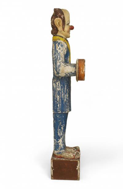 American Country Carved Wooden Clown